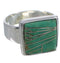 Heavy Turquoise Inlay Sterling Silver Ring Size 5-1/2 WX40014